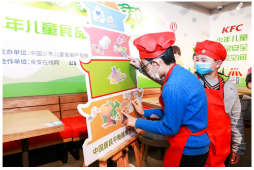  2020年少年儿童食品安全教育实践活动走进上海KFC东江湾店
